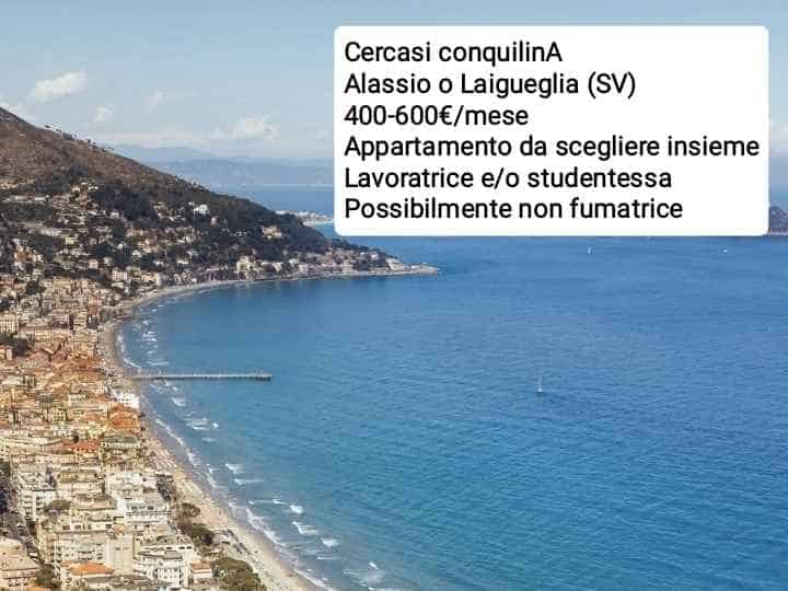 Thumbnail - Cerco conquilinA per appartamento con stanza privata + spazi comuni ad Alassio/Laigueglia (SV)